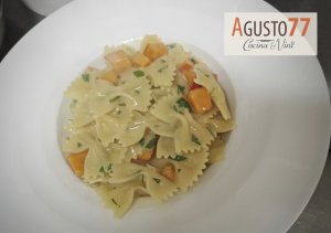 Pasta Dishes - Farfalle Kürbis Gorgonzola 1